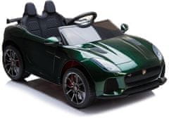 Lean-toys Jaguar F-Type Battery Car Green Paint