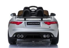 Lean-toys Jaguar F-Type batérie Auto strieborná farba