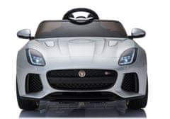 Lean-toys Jaguar F-Type batérie Auto strieborná farba