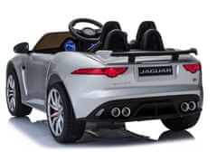 Lean-toys Jaguar F-Type batérie Auto strieborná farba