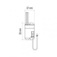 EMOS G1110 PIR senzor (pohybové čidlo) IP20 800W, biely 1454007100