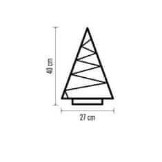 EMOS DCWW27 LED dekorácia – svietiaci stromček s ozdobami, 40 cm, 2x AA, vnútorná, teplá biela 1550000107