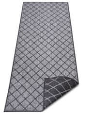 NORTHRUGS Kusový koberec Twin-Wendeteppiche 105456 Night Silver – na von aj na doma 80x250