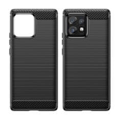 MG Carbon kryt na Motorola Moto X40 / X40 Pro, čierny