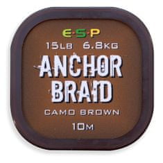 E.S.P ESP náväzcová šnúrka Anchor Braid Gravel Brown 15lb, 10 m