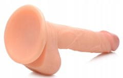 Xcock Realistické dildo s penisom a semenníkmi na prísavke