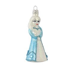 Decor By Glassor Princezná z ľadového kráľovstva modro-biela