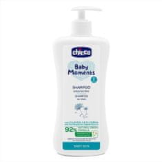 Chicco Šampón na vlasy s dávkovačom Baby Moments 92 % prírodných zložiek 500 ml