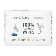 ECO by Naty Obrúsky vlhčené bez vône splachovateľné - výhodné balenie 3x56 ks