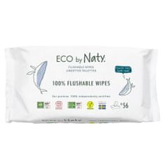 ECO by Naty Obrúsky vlhčené bez vône splachovateľné 56 ks