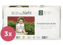 ECO by Naty 3x Plienky jednorazové 2 (3-6 kg) 33 ks