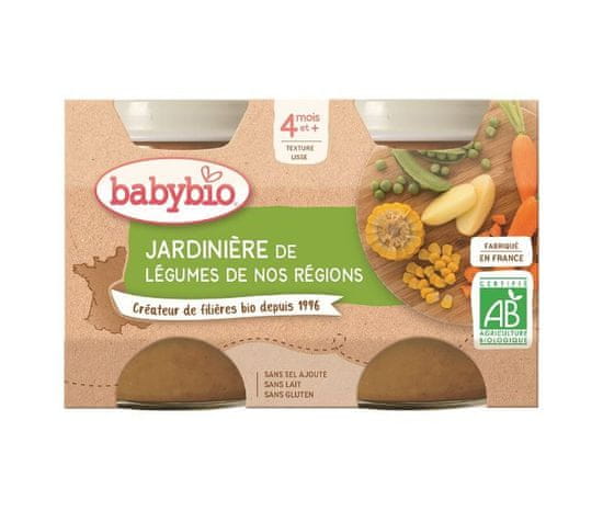 Babybio Príkrm zeleninová zmes 2x 130 g