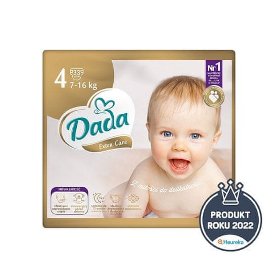 Dada Extra Care Plienky jednorazové 4 Maxi (7-16 kg) 33 ks