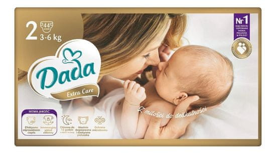 Dada Extra Care Plienky jednorázové 2 Mini (3-6 kg) 44 ks