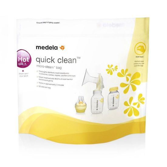 Medela Sterilizačné sáčky Quick Clean do mikrovlnnej rúry 5 ks