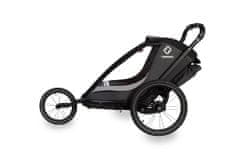 HAMAX Vozík za bicykel vr. ramená + kočíkovú set Cocoon One Grey/black