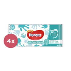 Huggies 2x Single All Over Clean Obrúsky vlhčené 56 ks