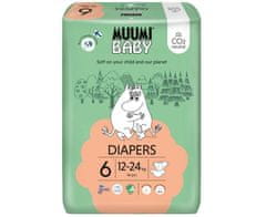 MUUMI BABY Baby 6 Junior 12-24 kg (36 ks), eko plienky