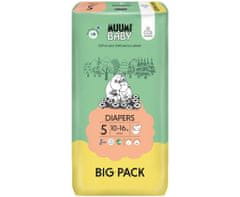 MUUMI BABY Baby 5 Maxi+ 10-16 kg (66 ks), eko plienky