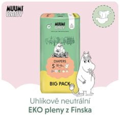 MUUMI BABY Baby 5 Maxi+ 10-16 kg (66 ks), eko plienky