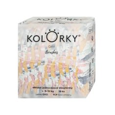 KOLORKY DAY Plienky jednorazové eko, štetec L (8-13 kg) 19 ks