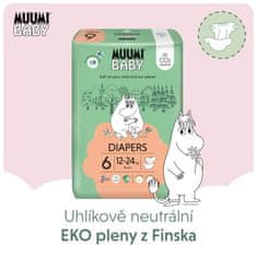 MUUMI BABY Baby 6 Junior 12-24 kg (36 ks), eko plienky