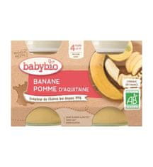 Babybio 3x Príkrm jablko banán 2x 130 g