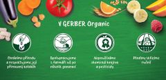 Gerber Organic detský príkrm hrášok so zemiakmi a kuracím mäsom 190 g