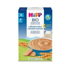 HiPP 4x BIO Kaša mliečna na dobrú noc s detskými keksami od 6. mesiaca, 250 g