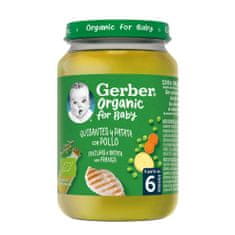 Gerber Organic detský príkrm hrášok so zemiakmi a kuracím mäsom 190 g