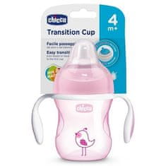 Chicco Hrnček učiaci Transition s držadlami 200 ml ružový 4m+