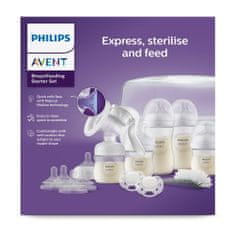 Philips Avent Sada na dojčenie Natural Response s manuálnou odsávačkou a sterilizátorom do MW