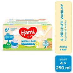 Hami mliečko s kašou s príchuťou vanilky 4x250 ml