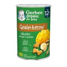 Gerber Organic chrumky s mangom a banánom 35 g