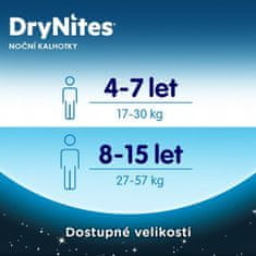 Huggies DryNites Nohavičky plienkové jednorazové pre dievča 8-15 rokov (27-57 kg) 9 ks