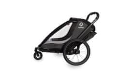 HAMAX Vozík za bicykel vr. ramená + kočíkovú set Cocoon One Grey/black