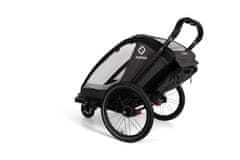 HAMAX Vozík za bicykel vr. ramená + kočíkovú set Cocoon One Grey/black