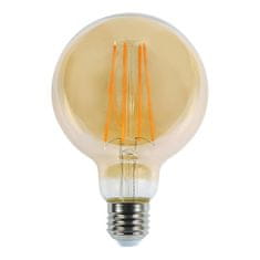 ORO LED 230V 6W E27 550lm G80 AMBER retro stmiev.