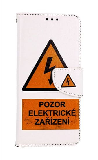 TopQ Flipové puzdro pre Xiaomi Redmi 14C Pozor elektrické zariadenie