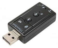 APT  AK103B USB Zvuková karta 7.1 Virtual