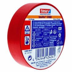 Tesa Páska elektroizolačná PVC 53988, IEC, 10 mx 15 mm, červená