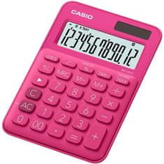 CASIO Kalkulačka "MS 20 UC", magenta, stolná, 12-miestny displej