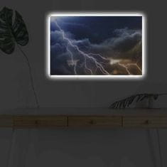 Wallity Obraz s LED osvetlením BLESK NA NEBI 26 45 x 70 cm