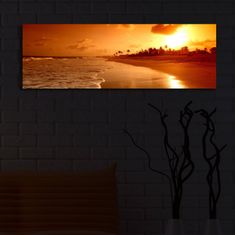 Wallity Obraz s LED osvetlením ZÁPAD SLNKO 38 30 x 90 cm