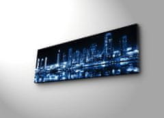 Wallity Obraz s LED osvetlením NOČNÉ MRAKODRAPY 6 30 x 90 cm