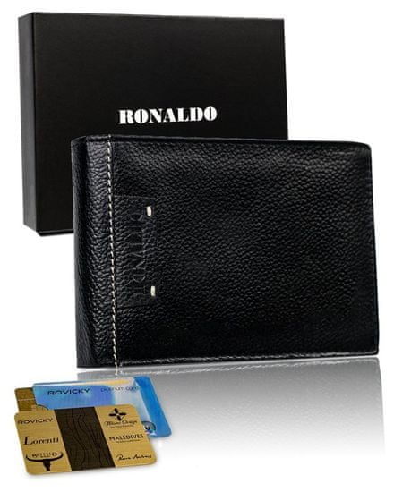 RONALDO Pánska veľká kožená peňaženka horizontálna