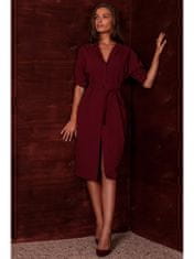 Style Stylove Dámske midi šaty Gynefach S230 bordo S