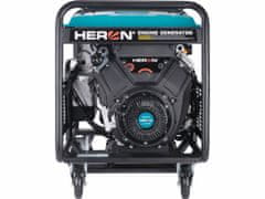 Heron Elektrocentrála rámová benzínová 400V/230V, 12kW/11kW, 22HP dvojvalec, elektrický štart, HERON