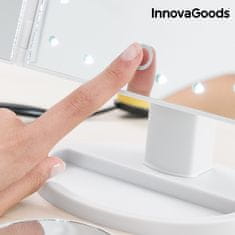 InnovaGoods Stolné zrkadlo zväčšovacie 4-v-1 LED IN