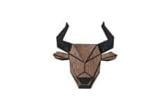 BeWooden drevená brošňa s motivem býka Taurus Brooch univerzálna